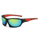 (12 PACK) Wholesale Sports Sunglasses New Arrival Unisex Outdoor Night Vision Cycling Sport 2024 - BulkSunglassesWholesale.com - Black Frame Gold Mirrored